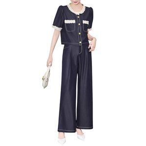 Wlzd Womens  2Pc Blouse & Pant Set